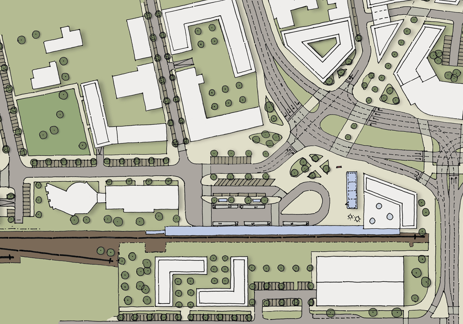 Skizze aus der Variantenuntersuchung