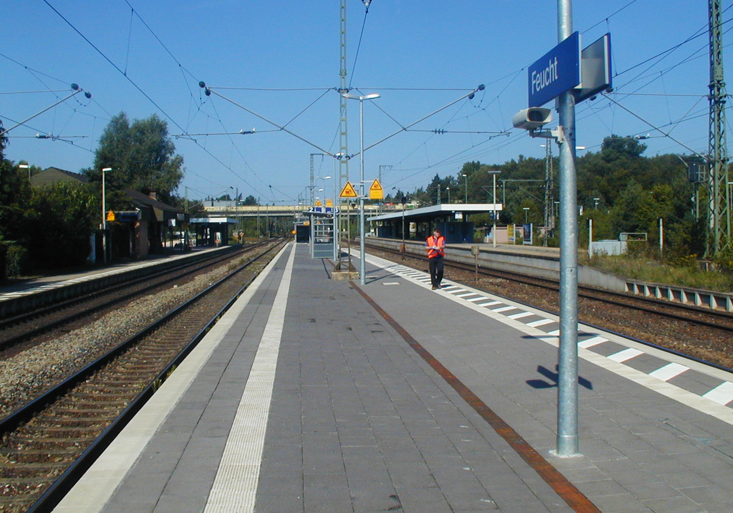 Bei der Stationserhebung am Bahnhof Feucht